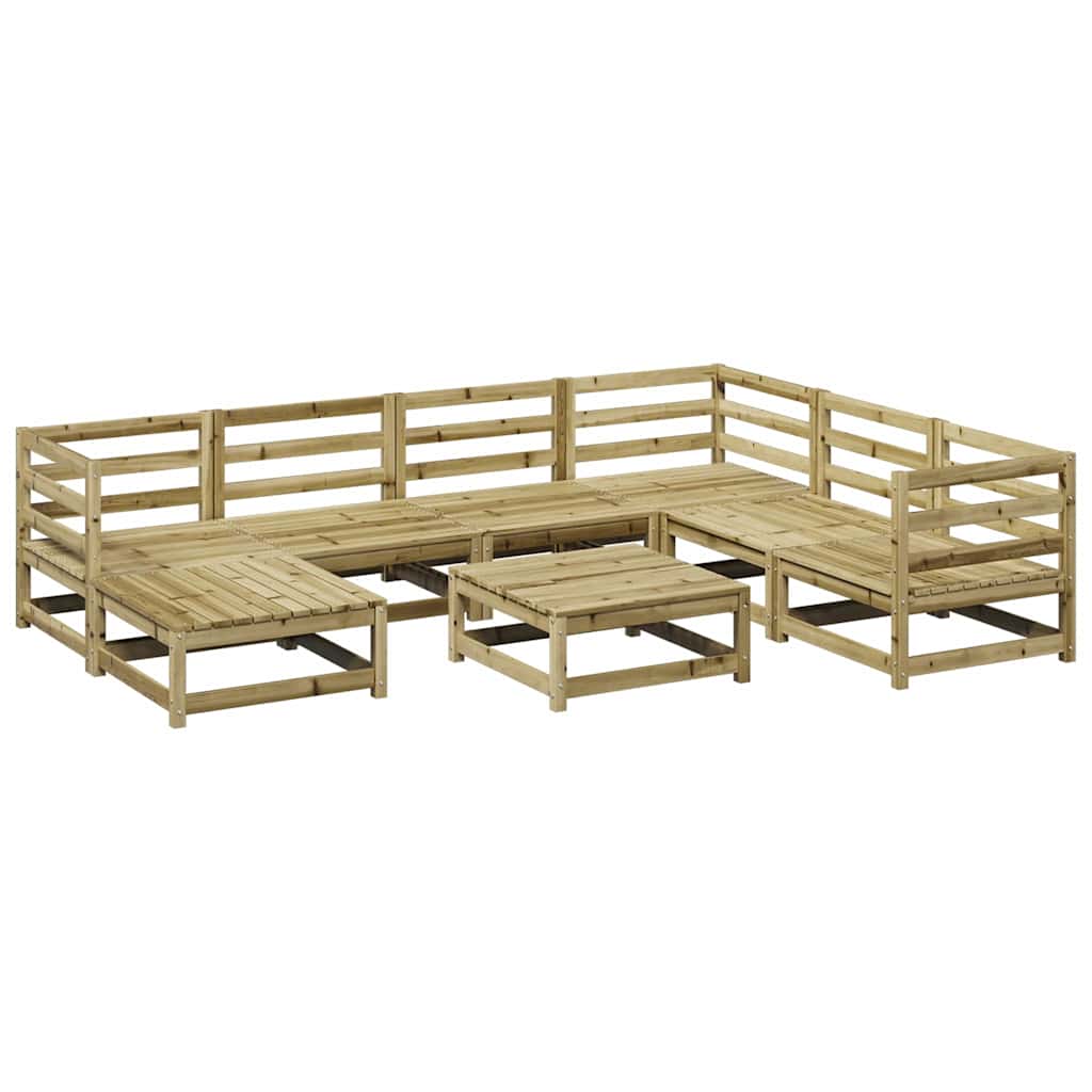 8-delige Loungeset geïmpregneerd grenenhout is nu te koop bij PeponiXL, paradijselijk wonen!