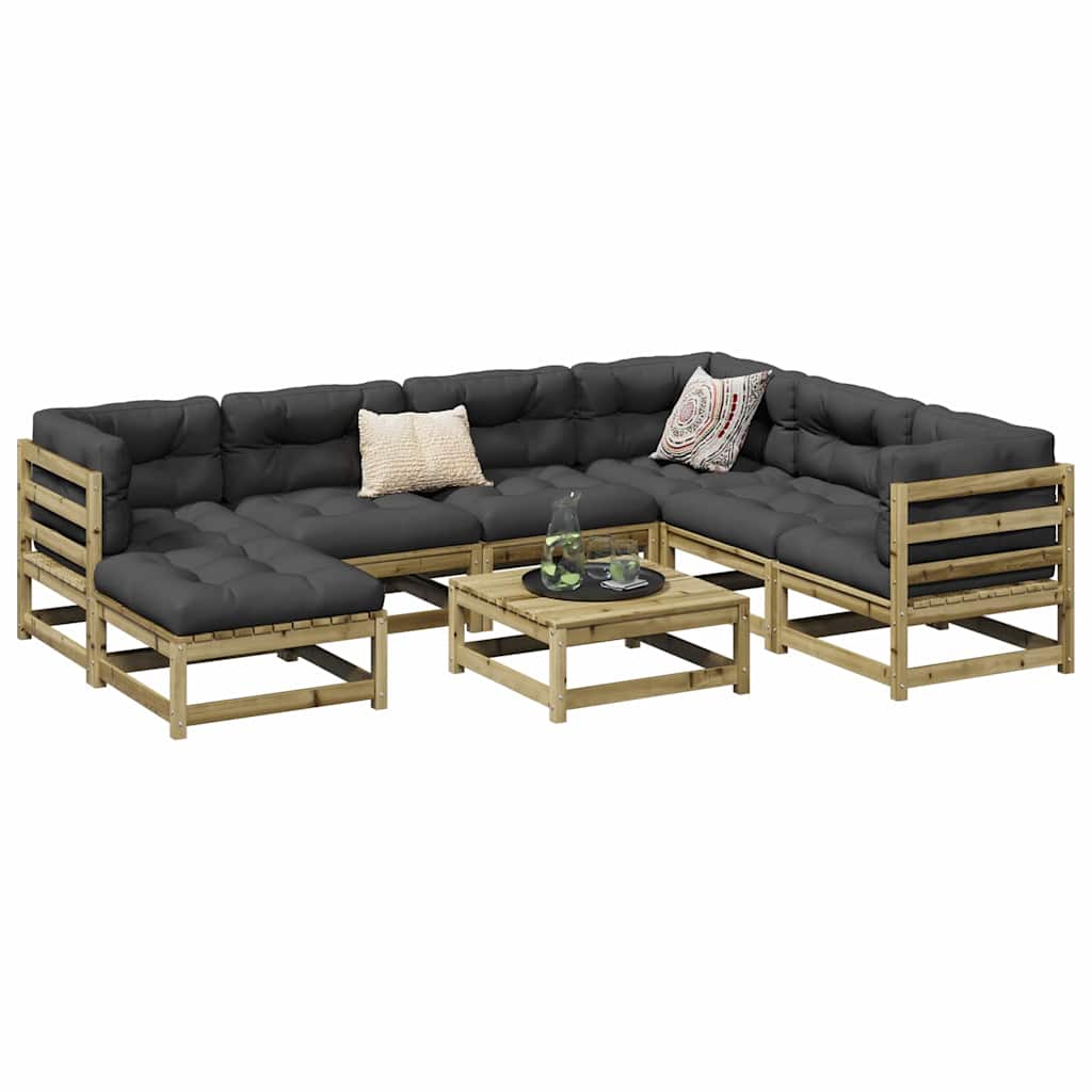8-delige Loungeset geïmpregneerd grenenhout is nu te koop bij PeponiXL, paradijselijk wonen!