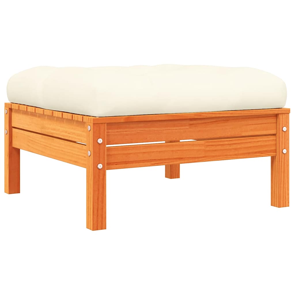 8-delige Loungeset met kussens massief grenenhout wasbruin is nu te koop bij PeponiXL, paradijselijk wonen!
