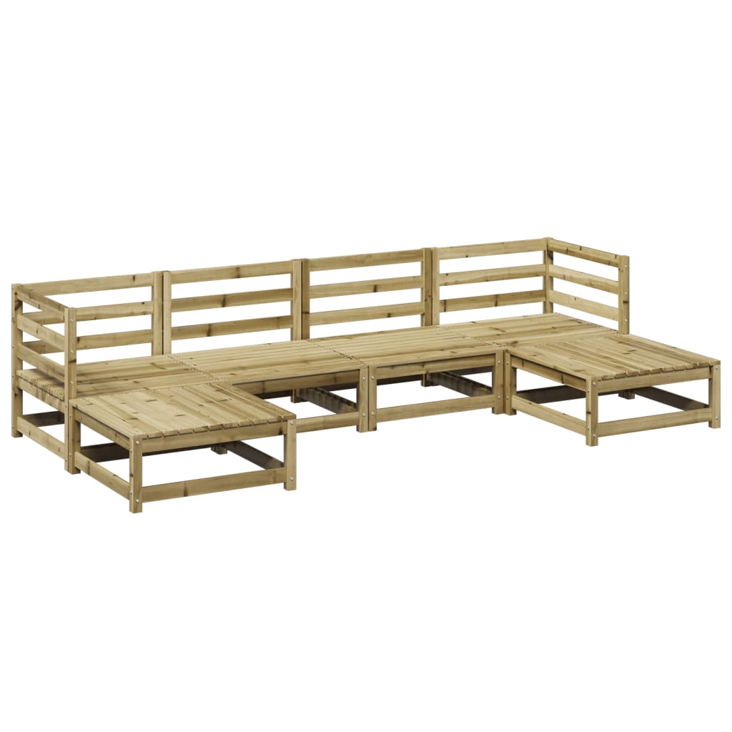 6-delige Loungeset geïmpregneerd grenenhout is nu te koop bij PeponiXL, paradijselijk wonen!