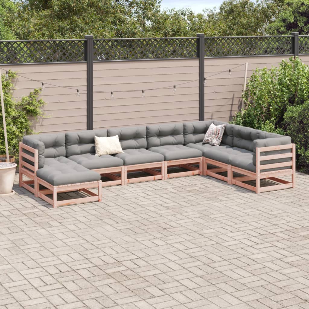 8-delige Loungeset massief douglas vurenhout is nu te koop bij PeponiXL, paradijselijk wonen!