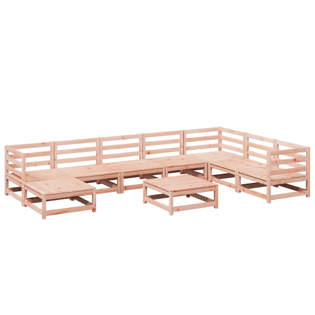 9-delige Loungeset massief douglas vurenhout is nu te koop bij PeponiXL, paradijselijk wonen!