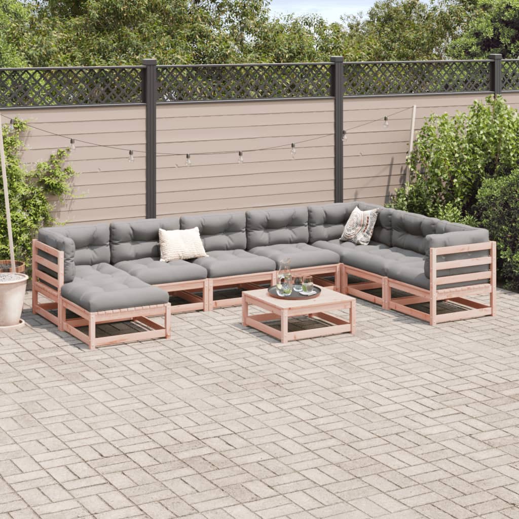 9-delige Loungeset massief douglas vurenhout is nu te koop bij PeponiXL, paradijselijk wonen!