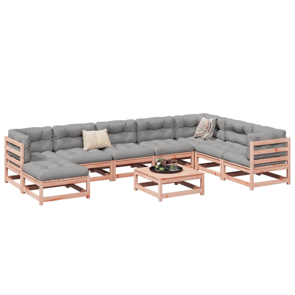 9-delige Loungeset massief douglas vurenhout is nu te koop bij PeponiXL, paradijselijk wonen!