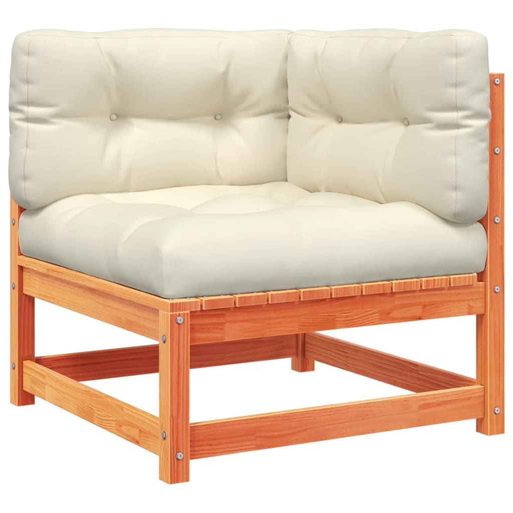 10-delige Loungeset met kussens massief grenenhout wasbruin is nu te koop bij PeponiXL, paradijselijk wonen!