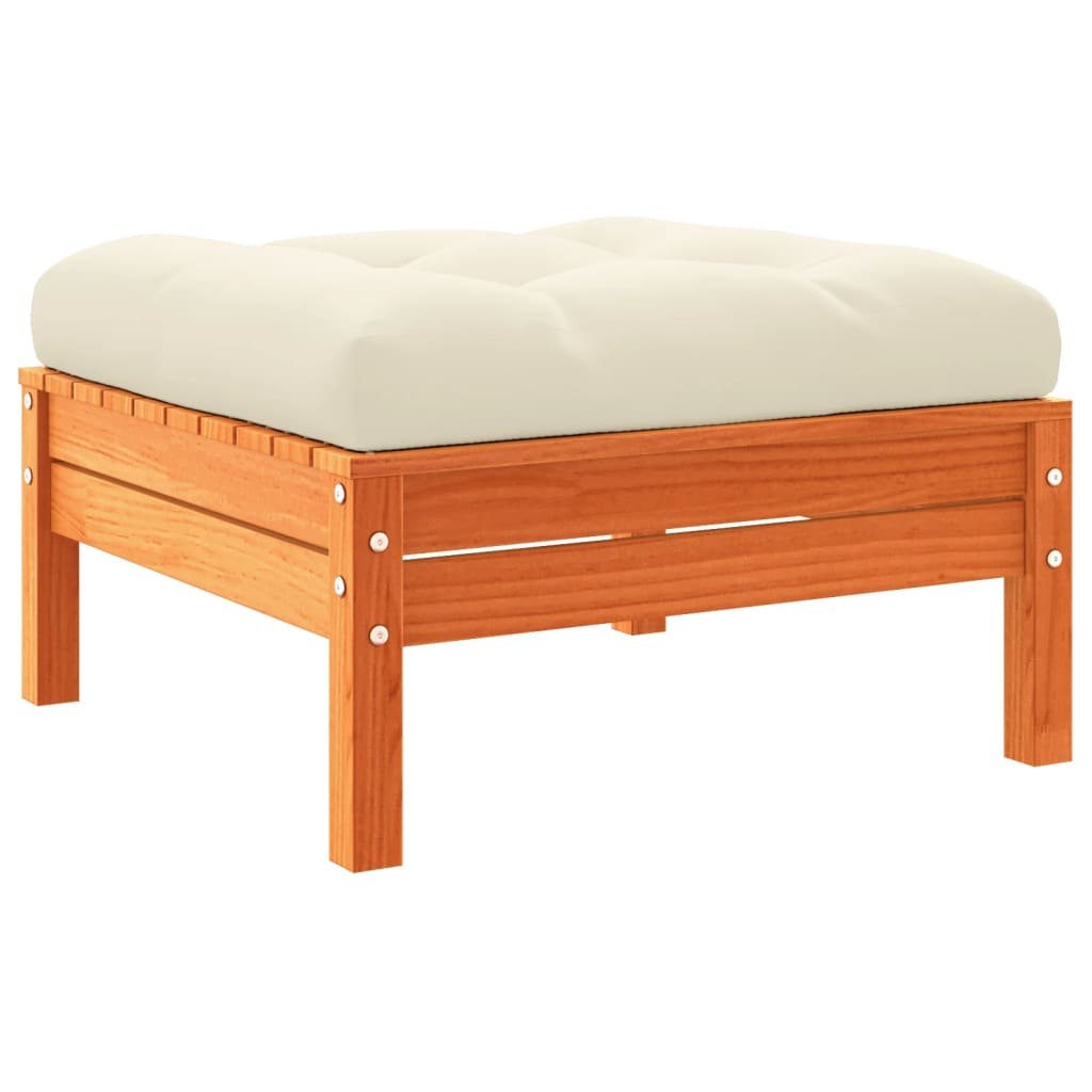 10-delige Loungeset met kussens massief grenenhout wasbruin is nu te koop bij PeponiXL, paradijselijk wonen!