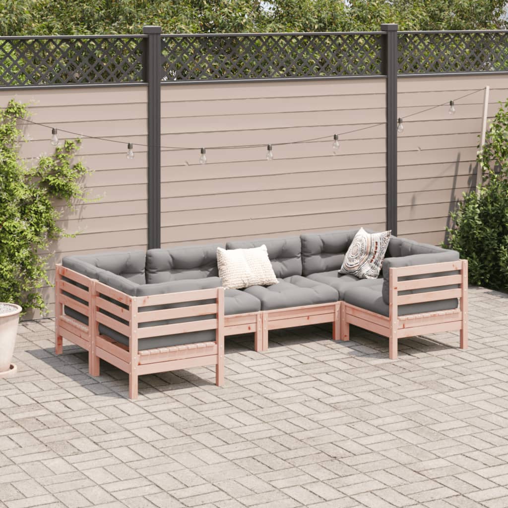 6-delige Loungeset met kussens massief douglas vurenhout is nu te koop bij PeponiXL, paradijselijk wonen!