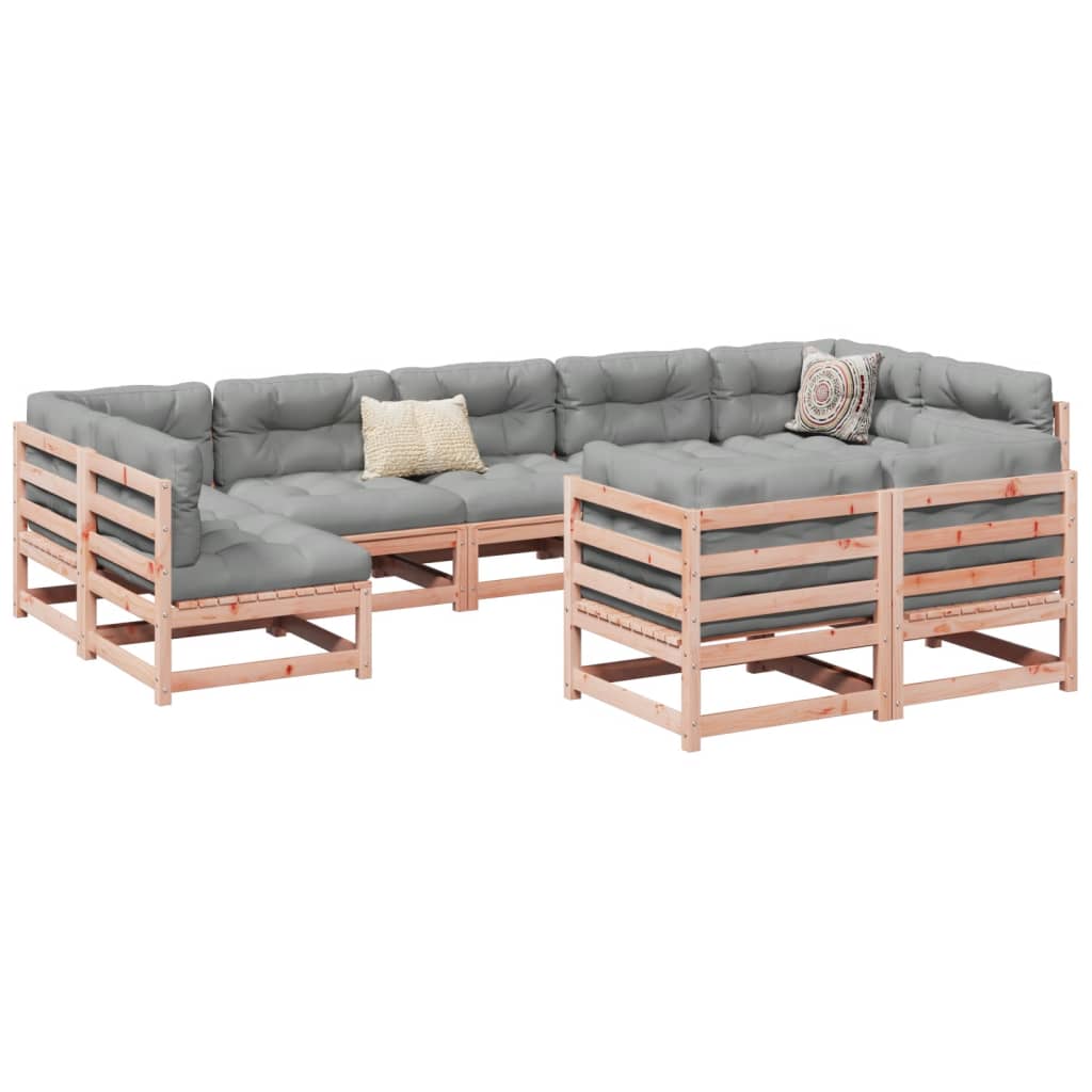 9-delige Loungeset massief douglas vurenhout is nu te koop bij PeponiXL, paradijselijk wonen!