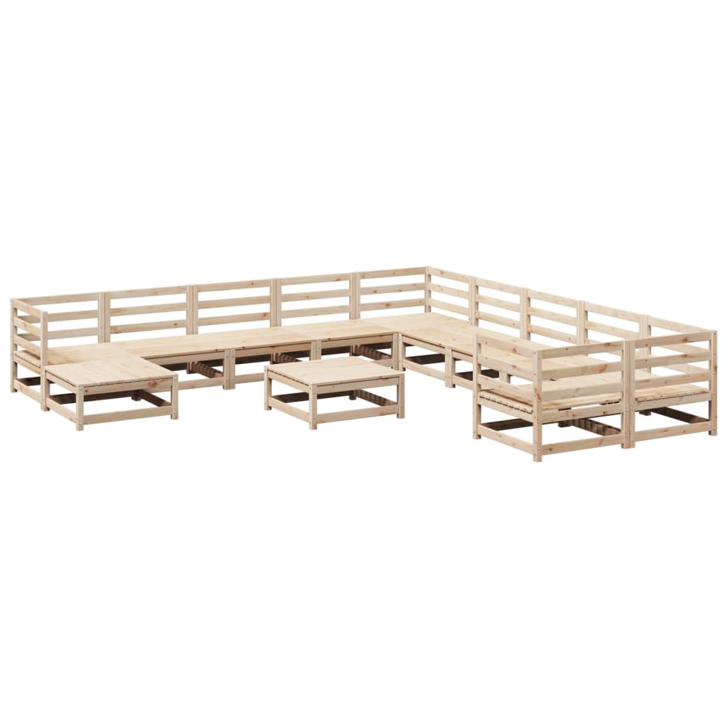 12-delige Loungeset massief grenenhout is nu te koop bij PeponiXL, paradijselijk wonen!