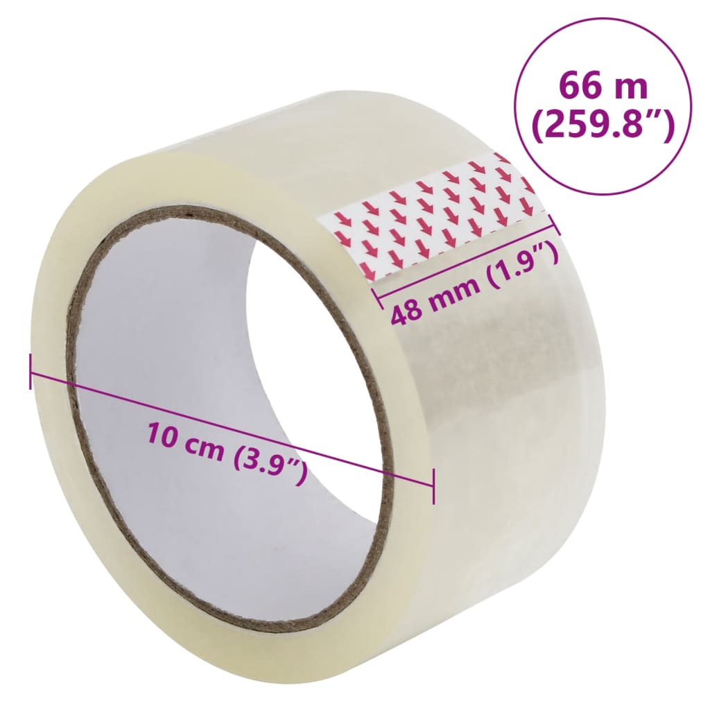 Verpakkingstapes 12 st 48 mm x 66 m transparant is nu te koop bij PeponiXL, paradijselijk wonen!