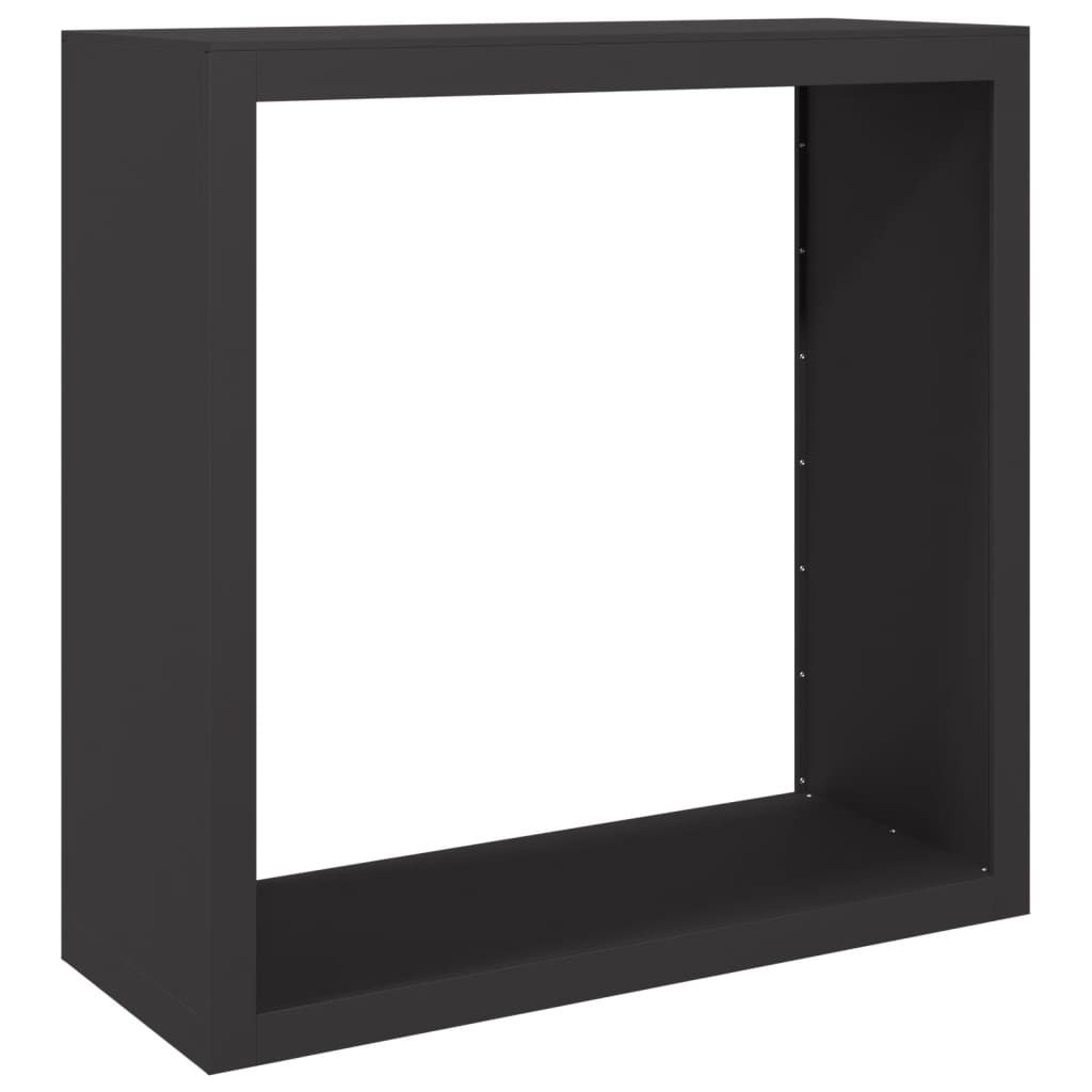 Haardhoutrek 100x40x100 cm staal zwart is nu te koop bij PeponiXL, paradijselijk wonen!