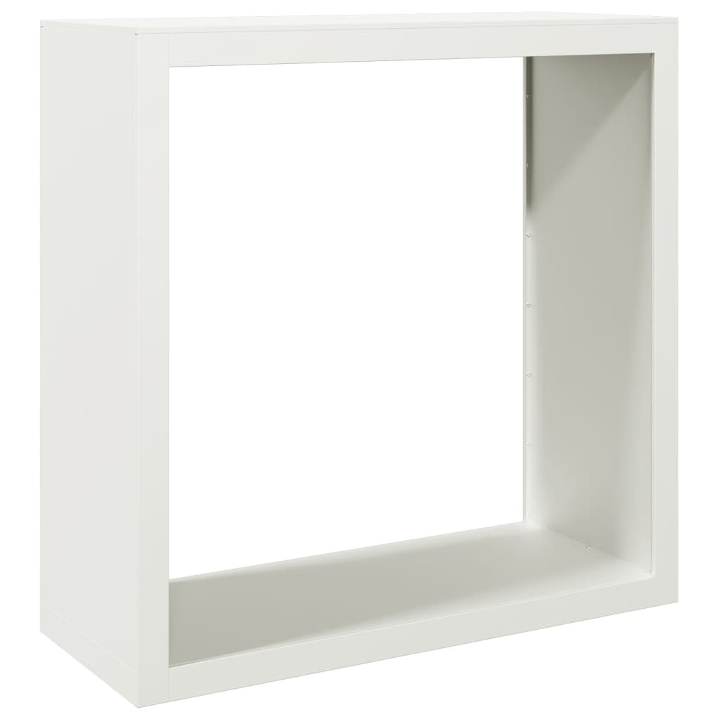 Haardhoutrek 100x40x100 cm staal wit is nu te koop bij PeponiXL, paradijselijk wonen!