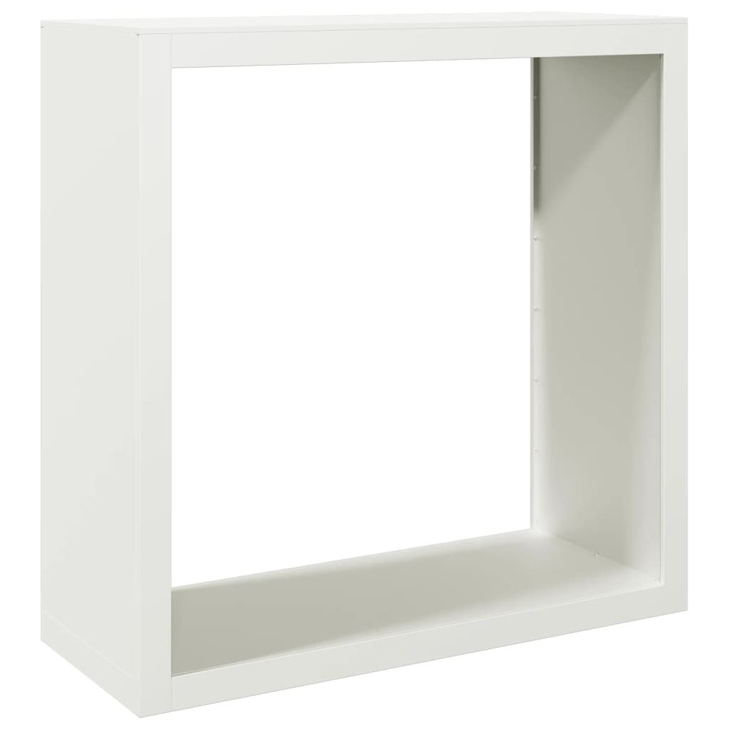 Haardhoutrek 100x40x100 cm staal wit is nu te koop bij PeponiXL, paradijselijk wonen!