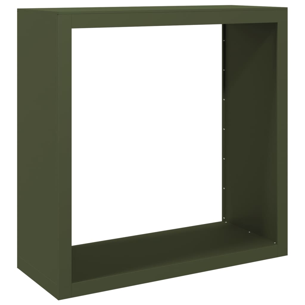 Haardhoutrek 100x40x100 cm staal groen is nu te koop bij PeponiXL, paradijselijk wonen!
