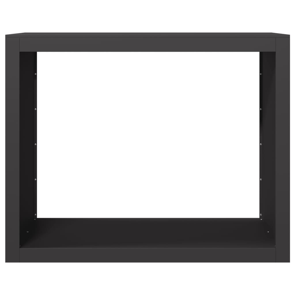 Haardhoutrek 100x40x80 cm staal zwart is nu te koop bij PeponiXL, paradijselijk wonen!