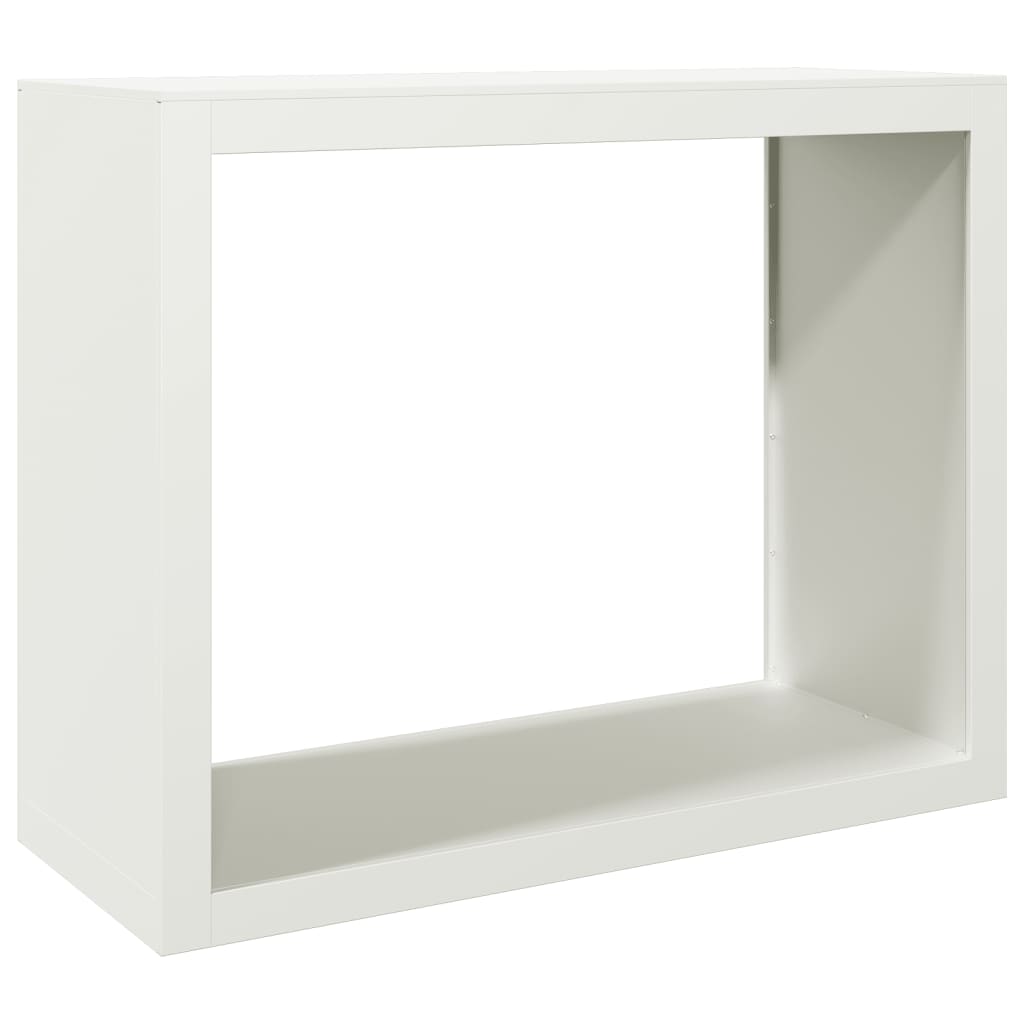 Haardhoutrek 100x40x80 cm staal wit is nu te koop bij PeponiXL, paradijselijk wonen!
