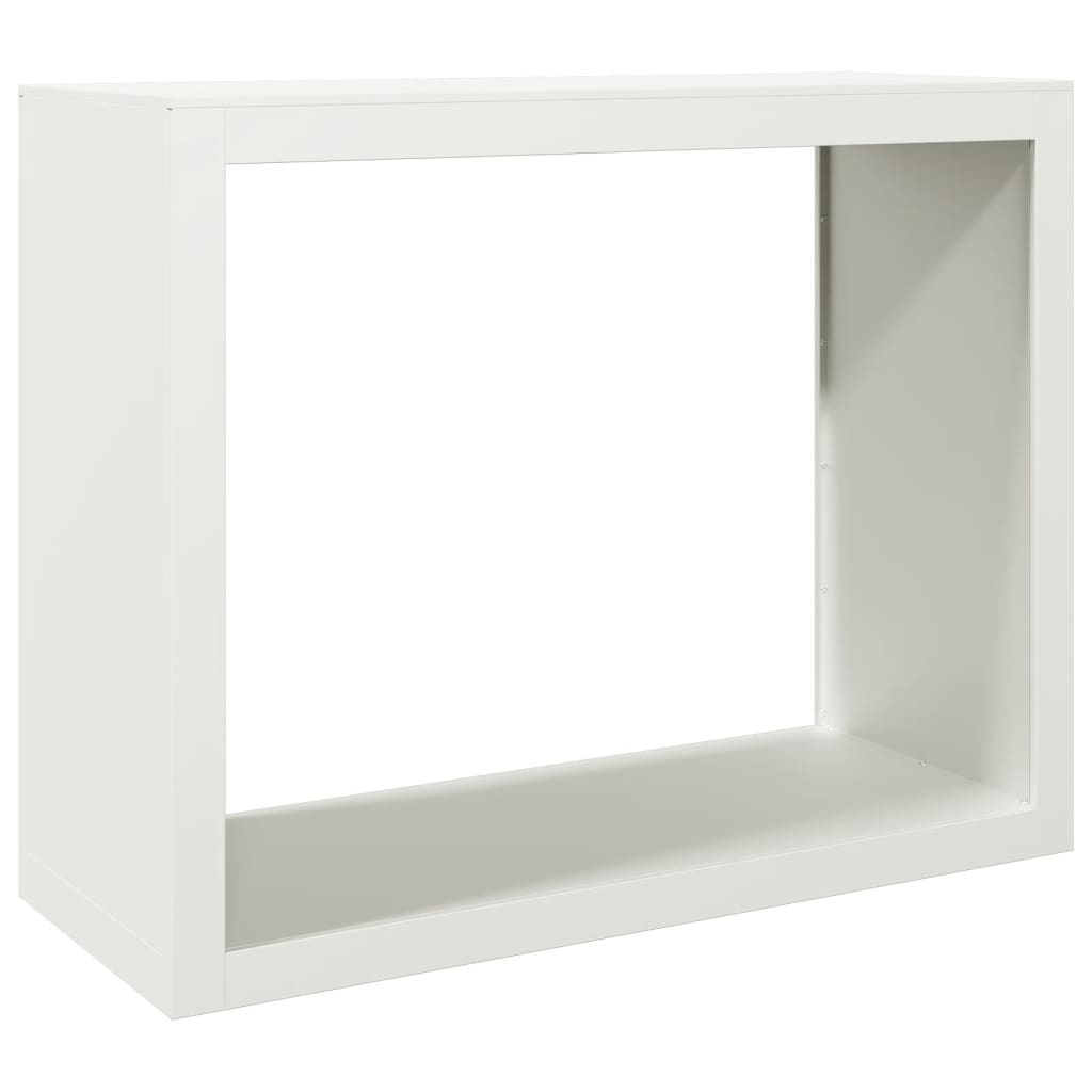 Haardhoutrek 100x40x80 cm staal wit is nu te koop bij PeponiXL, paradijselijk wonen!