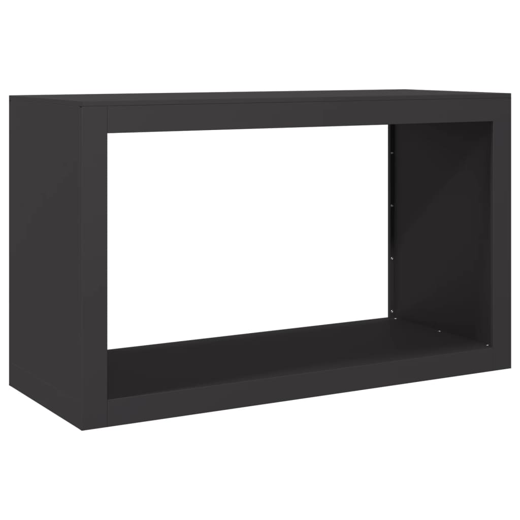 Haardhoutrek 100x40x60 cm staal zwart is nu te koop bij PeponiXL, paradijselijk wonen!