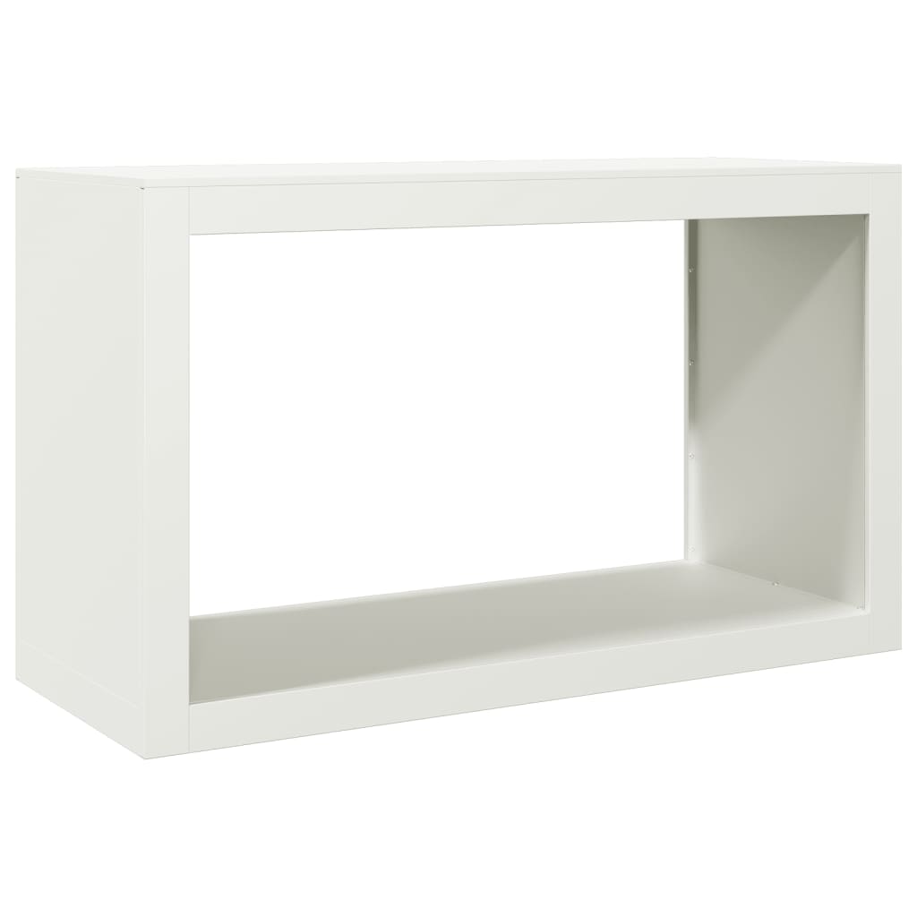 Haardhoutrek 100x40x60 cm staal wit is nu te koop bij PeponiXL, paradijselijk wonen!