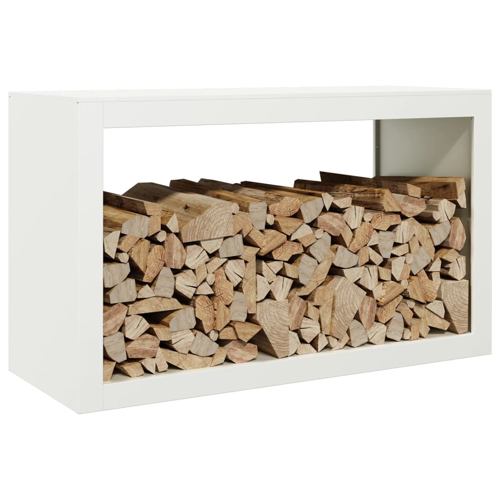 Haardhoutrek 100x40x60 cm staal wit is nu te koop bij PeponiXL, paradijselijk wonen!
