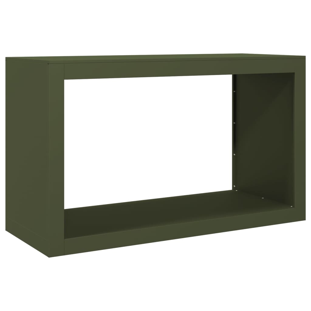 Haardhoutrek 100x40x60 cm staal groen is nu te koop bij PeponiXL, paradijselijk wonen!