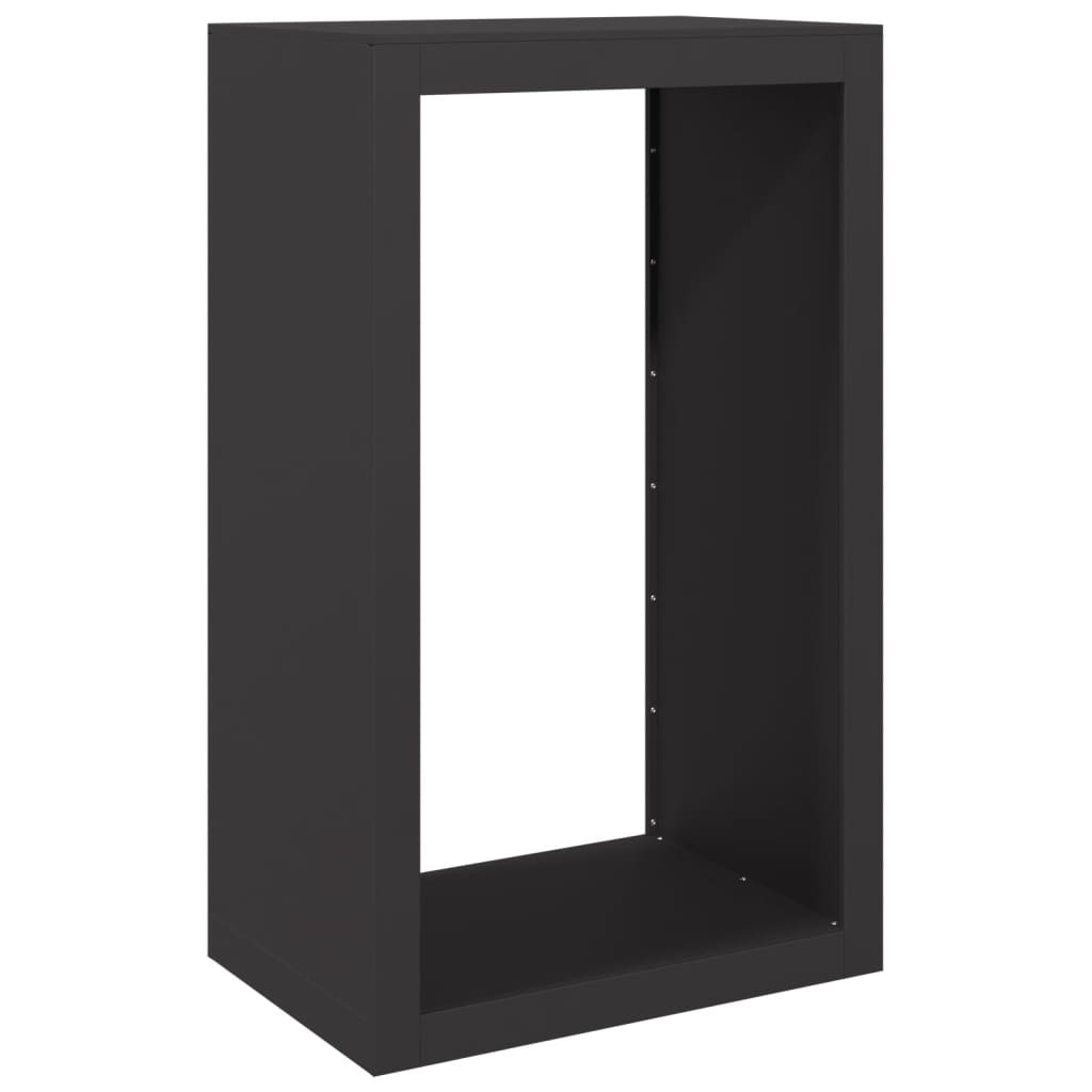 Haardhoutrek 60x40x100 cm staal zwart is nu te koop bij PeponiXL, paradijselijk wonen!