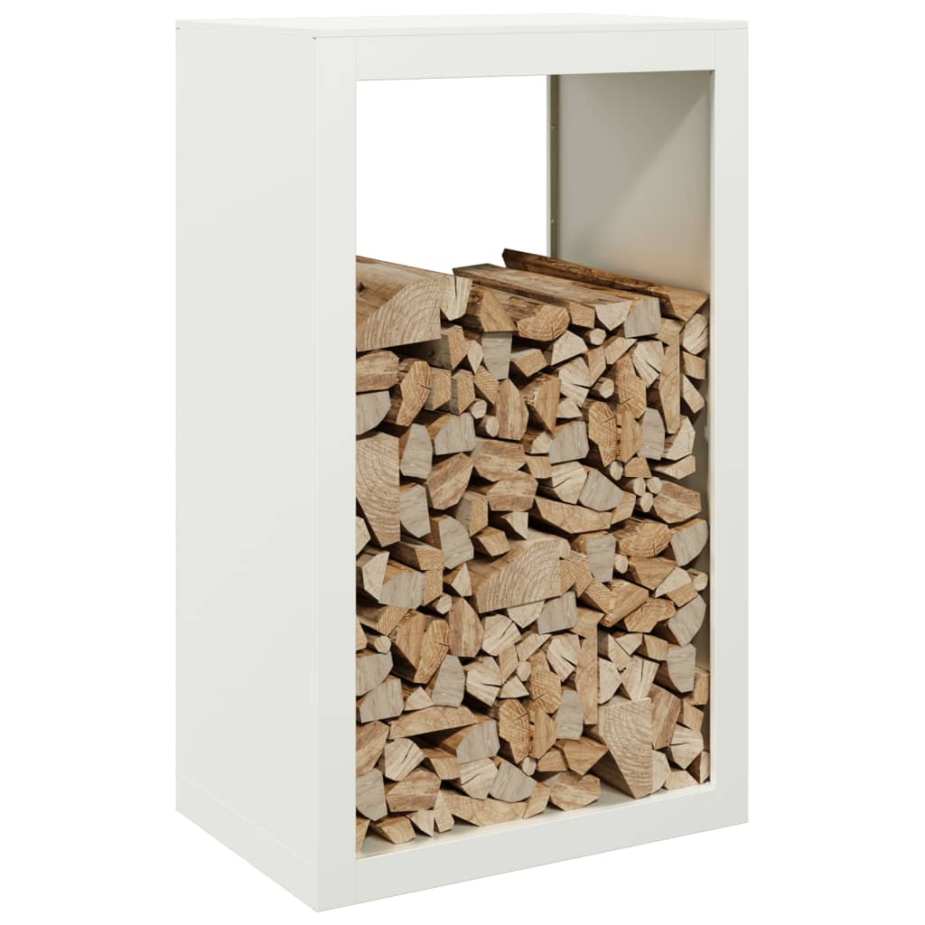 Haardhoutrek 60x40x100 cm staal wit is nu te koop bij PeponiXL, paradijselijk wonen!