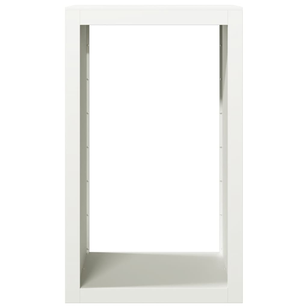 Haardhoutrek 60x40x100 cm staal wit is nu te koop bij PeponiXL, paradijselijk wonen!
