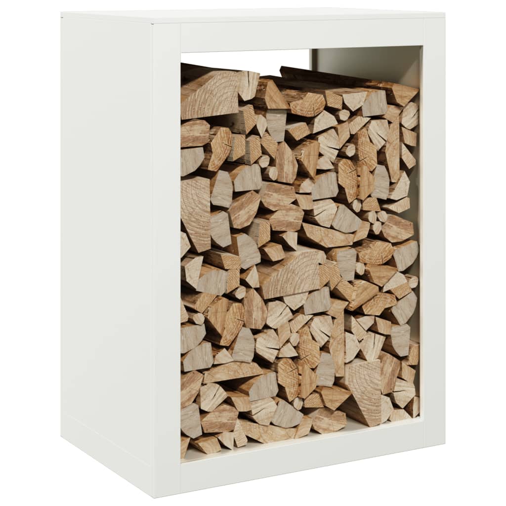 Haardhoutrek 60x40x80 cm staal wit is nu te koop bij PeponiXL, paradijselijk wonen!