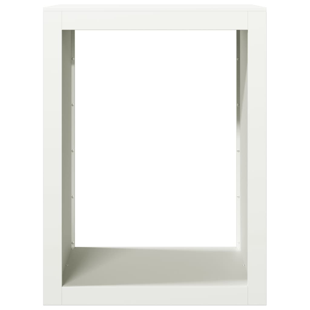 Haardhoutrek 60x40x80 cm staal wit is nu te koop bij PeponiXL, paradijselijk wonen!