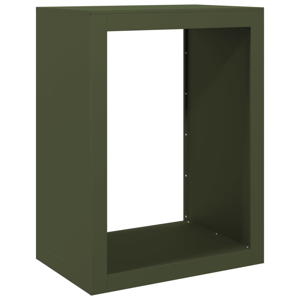 Haardhoutrek 60x40x80 cm staal groen is nu te koop bij PeponiXL, paradijselijk wonen!