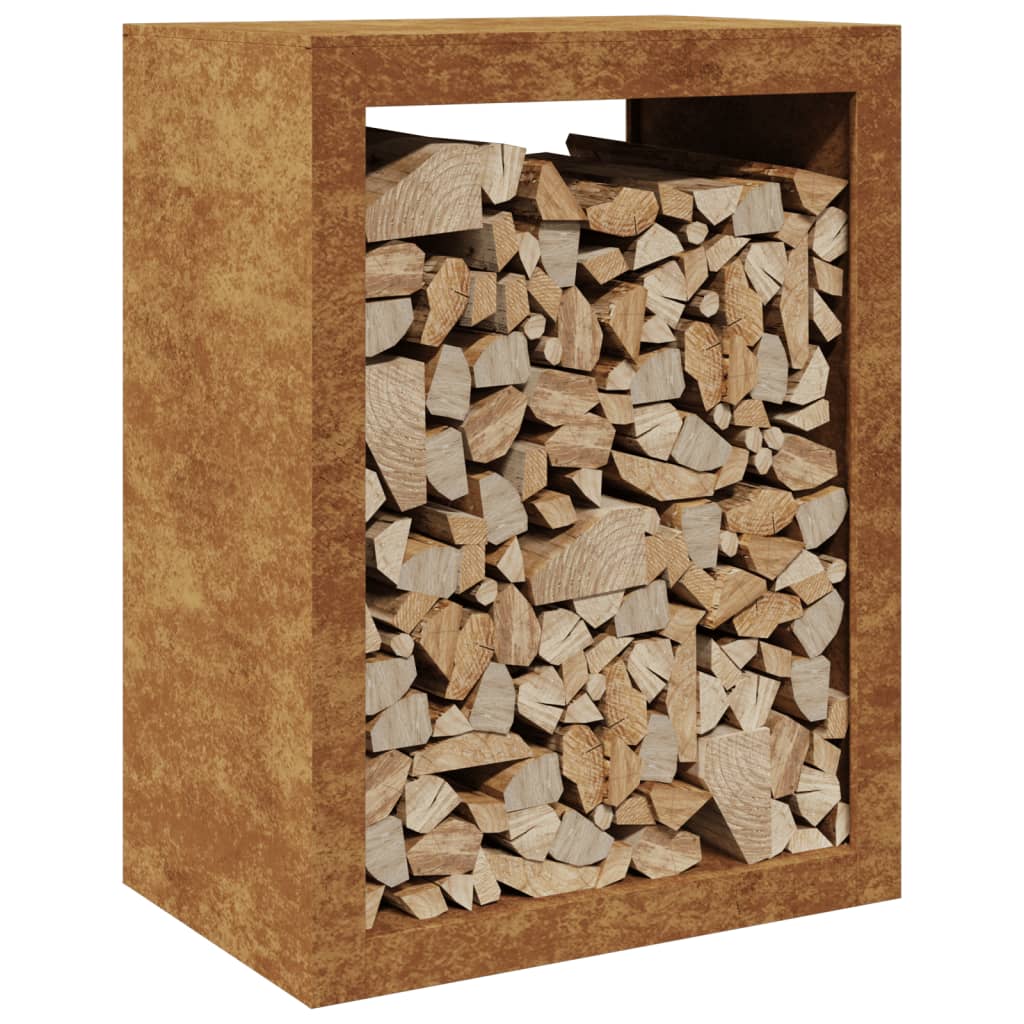 Brandhoutrek 60x40x80 cm weervast staal is nu te koop bij PeponiXL, paradijselijk wonen!