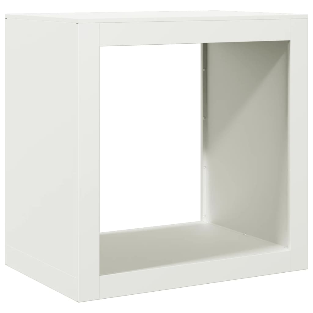 Haardhoutrek 60x40x60 cm staal wit is nu te koop bij PeponiXL, paradijselijk wonen!