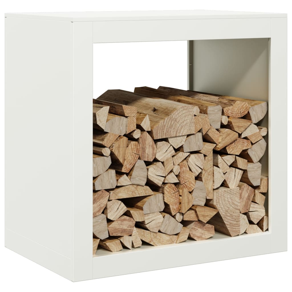 Haardhoutrek 60x40x60 cm staal wit is nu te koop bij PeponiXL, paradijselijk wonen!