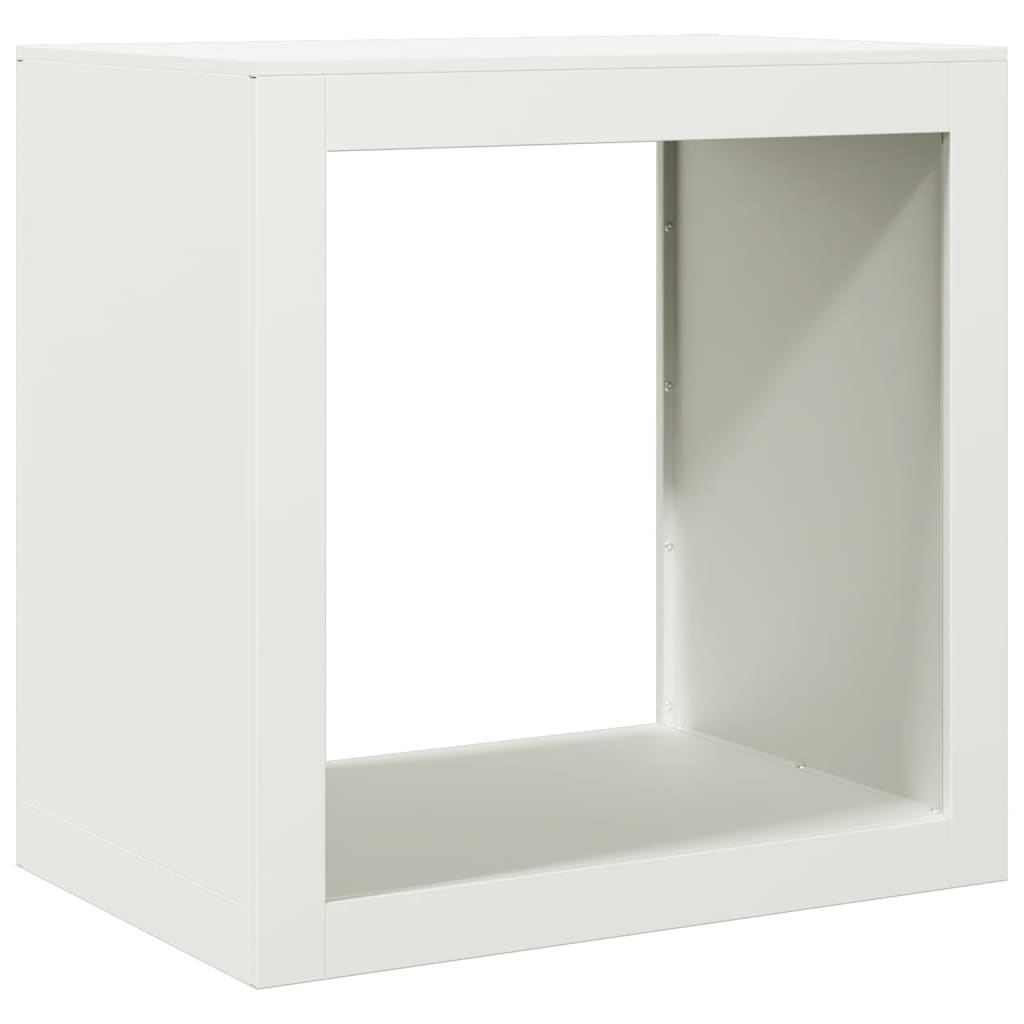 Haardhoutrek 60x40x60 cm staal wit is nu te koop bij PeponiXL, paradijselijk wonen!