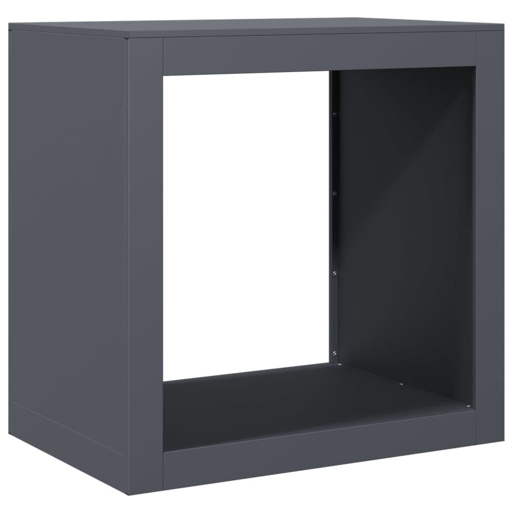Haardhoutrek 60x40x60 cm staal antracietkleurig is nu te koop bij PeponiXL, paradijselijk wonen!