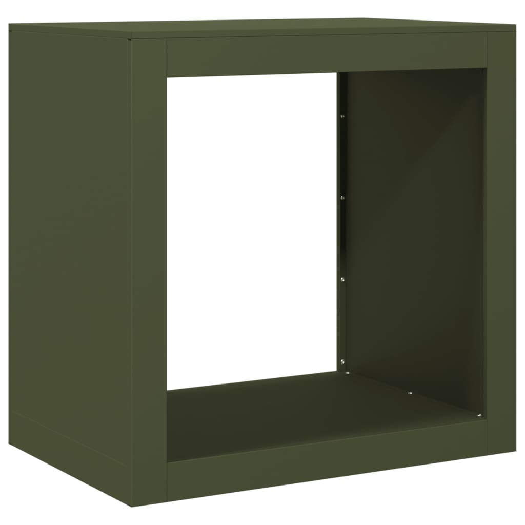 Haardhoutrek 60x40x60 cm staal groen is nu te koop bij PeponiXL, paradijselijk wonen!