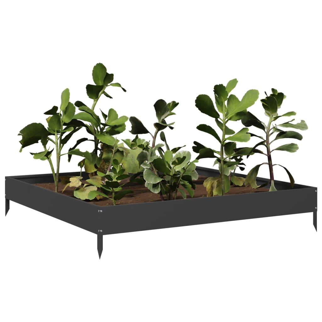 Plantenbak verhoogd 100x100x18,5 cm staal is nu te koop bij PeponiXL, paradijselijk wonen!