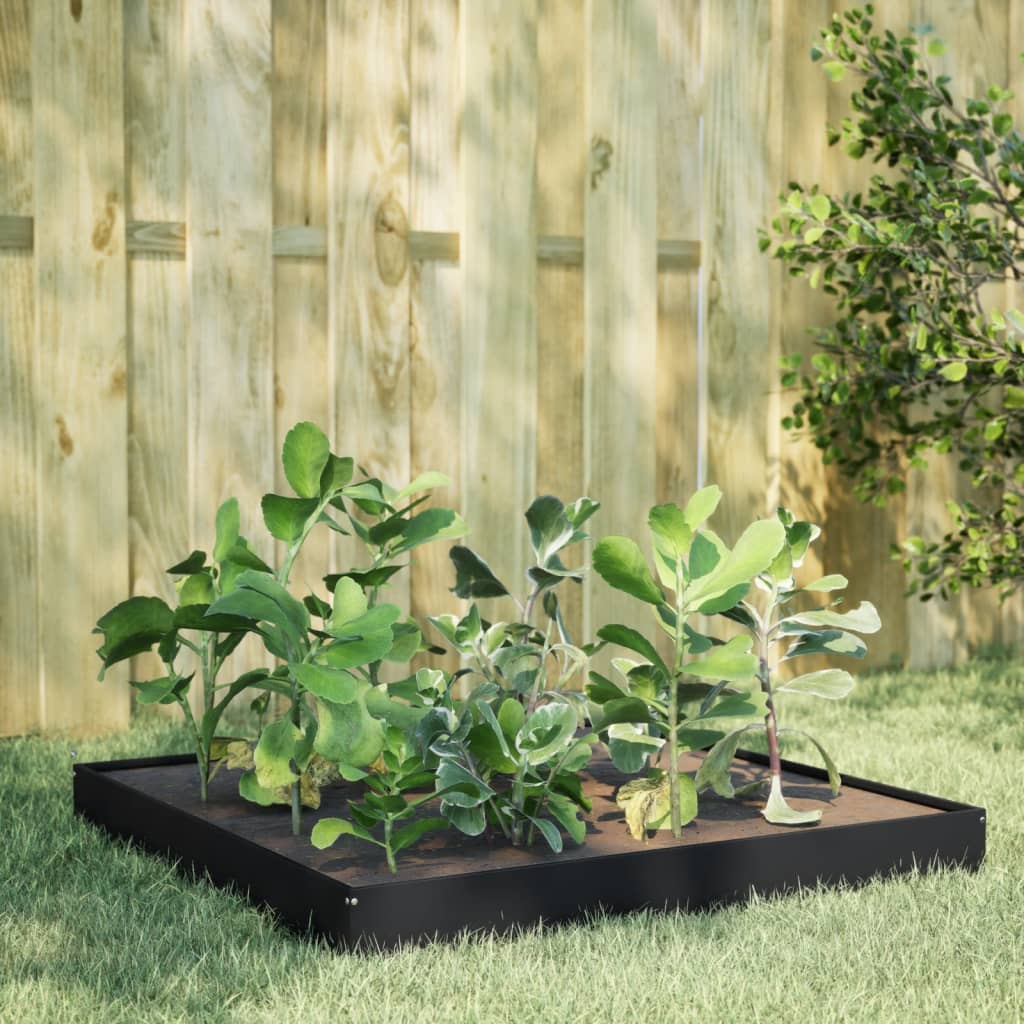 Plantenbak verhoogd 100x100x18,5 cm staal is nu te koop bij PeponiXL, paradijselijk wonen!