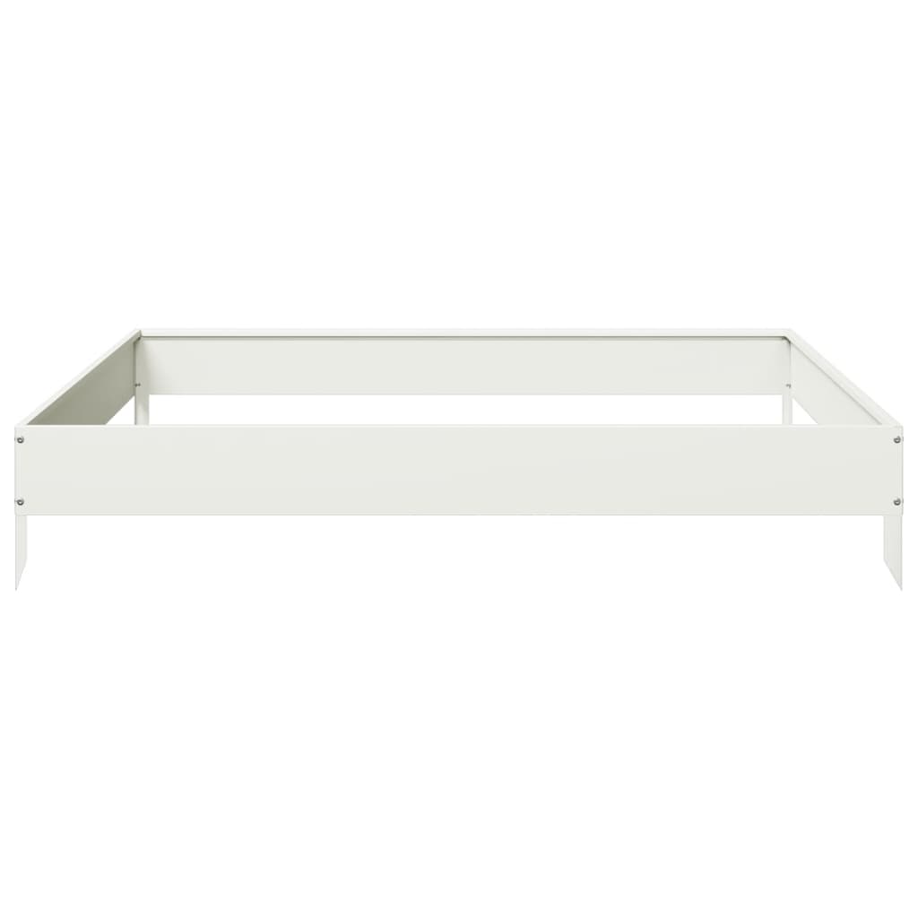 Plantenbak verhoogd 100x100x18,5 cm staal wit is nu te koop bij PeponiXL, paradijselijk wonen!