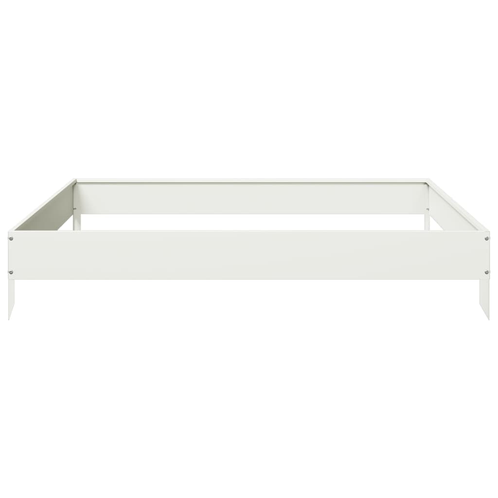 Plantenbak verhoogd 100x100x18,5 cm staal wit is nu te koop bij PeponiXL, paradijselijk wonen!