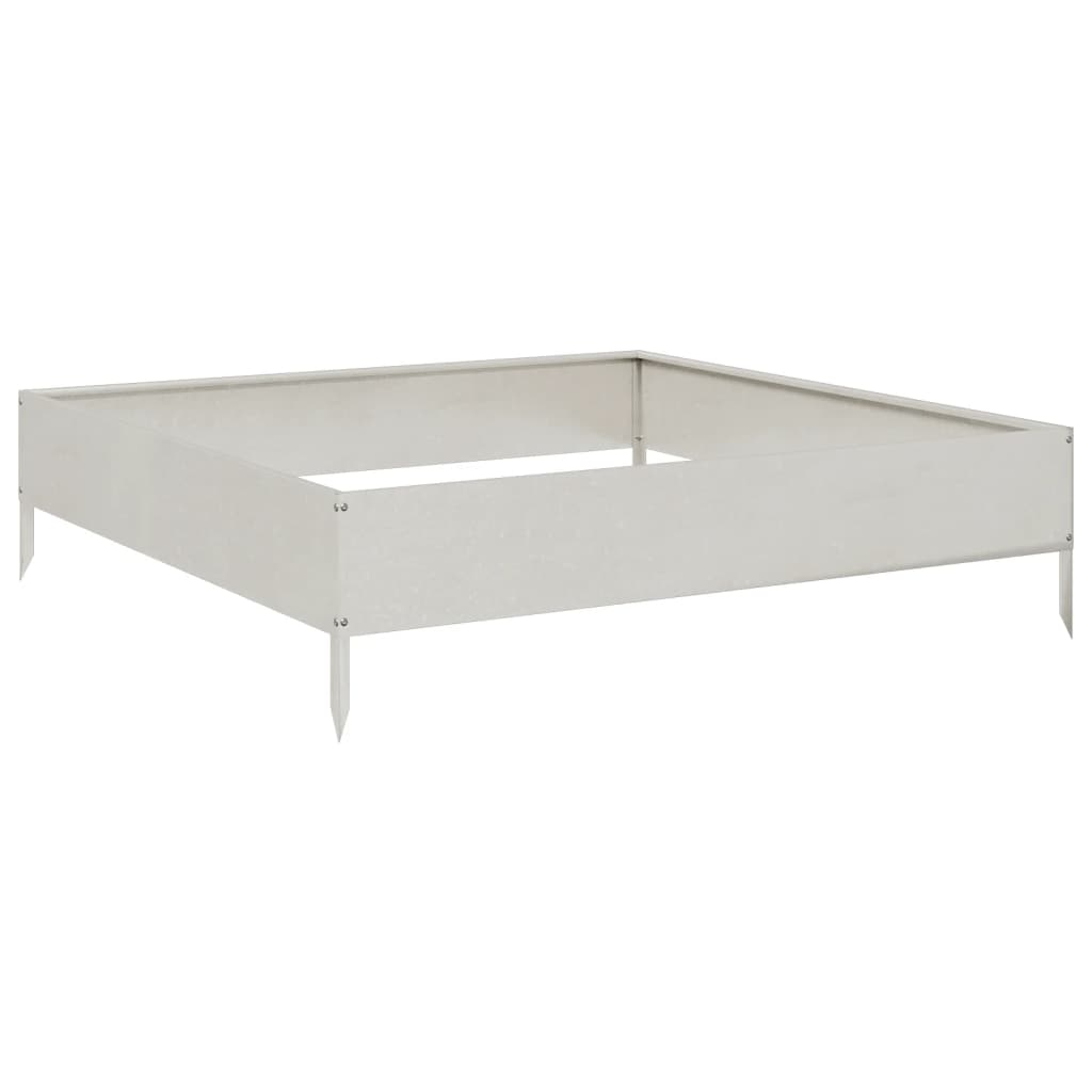 Plantenbak verhoogd 100x100x26 cm roestvrijstaal is nu te koop bij PeponiXL, paradijselijk wonen!