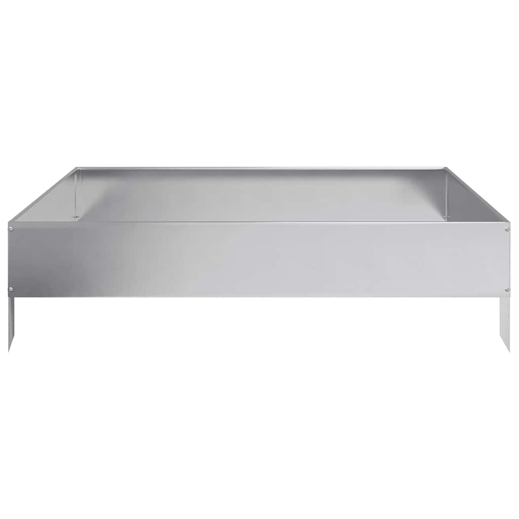 Plantenbak verhoogd 100x100x26 cm gegalvaniseerd staal is nu te koop bij PeponiXL, paradijselijk wonen!