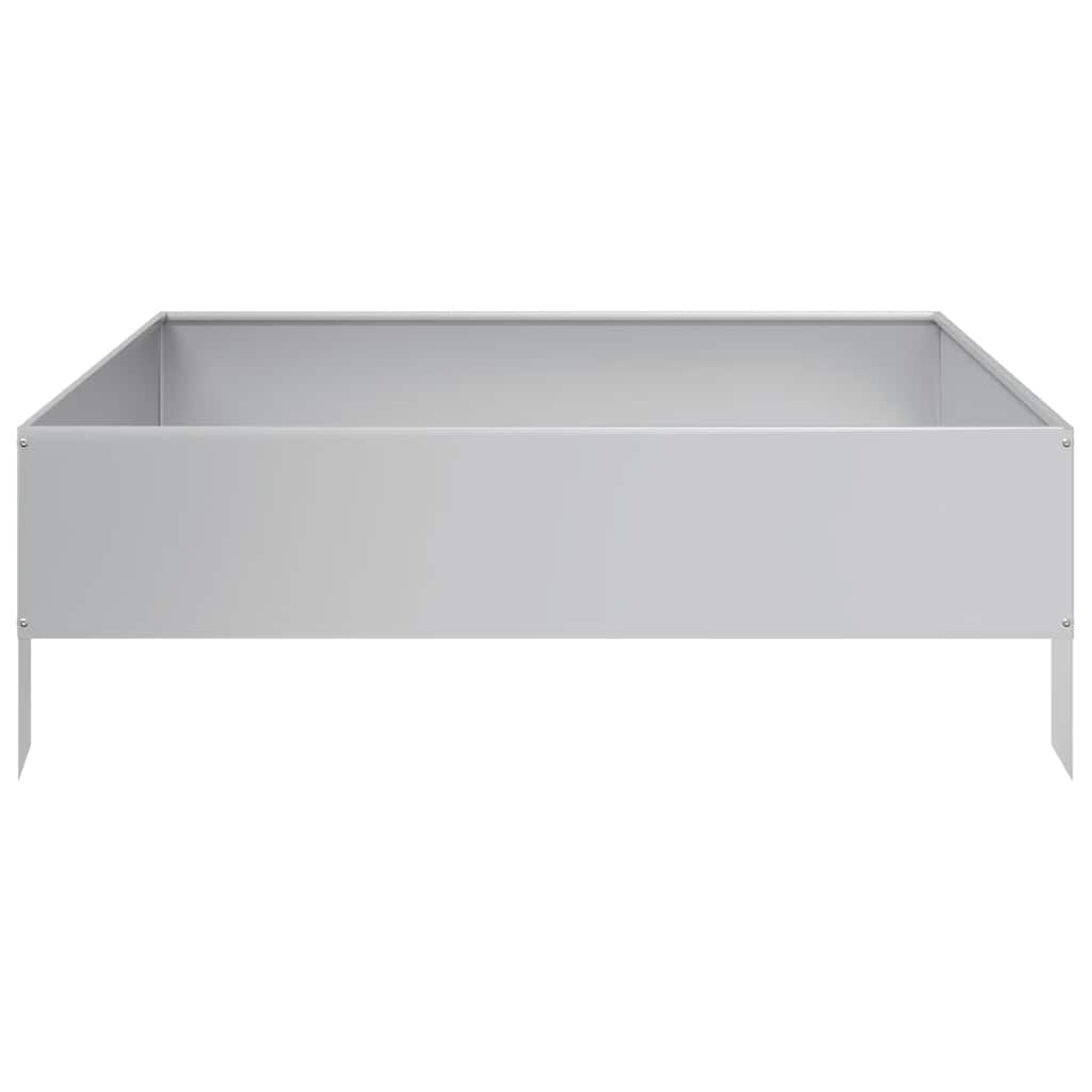 Plantenbak verhoogd 100x100x33,5 cm gegalvaniseerd staal is nu te koop bij PeponiXL, paradijselijk wonen!
