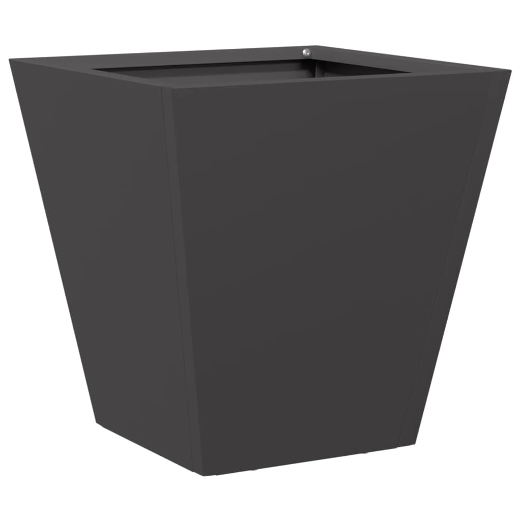 Plantenbakken 2 st 30x30x30 cm staal zwart is nu te koop bij PeponiXL, paradijselijk wonen!