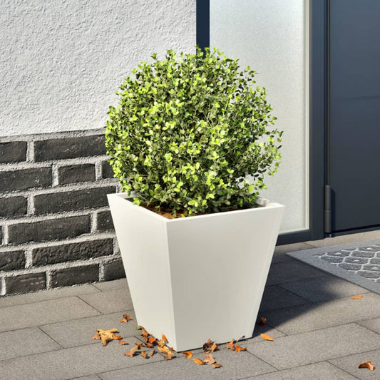 Plantenbak 30x30x30 cm staal wit is nu te koop bij PeponiXL, paradijselijk wonen!