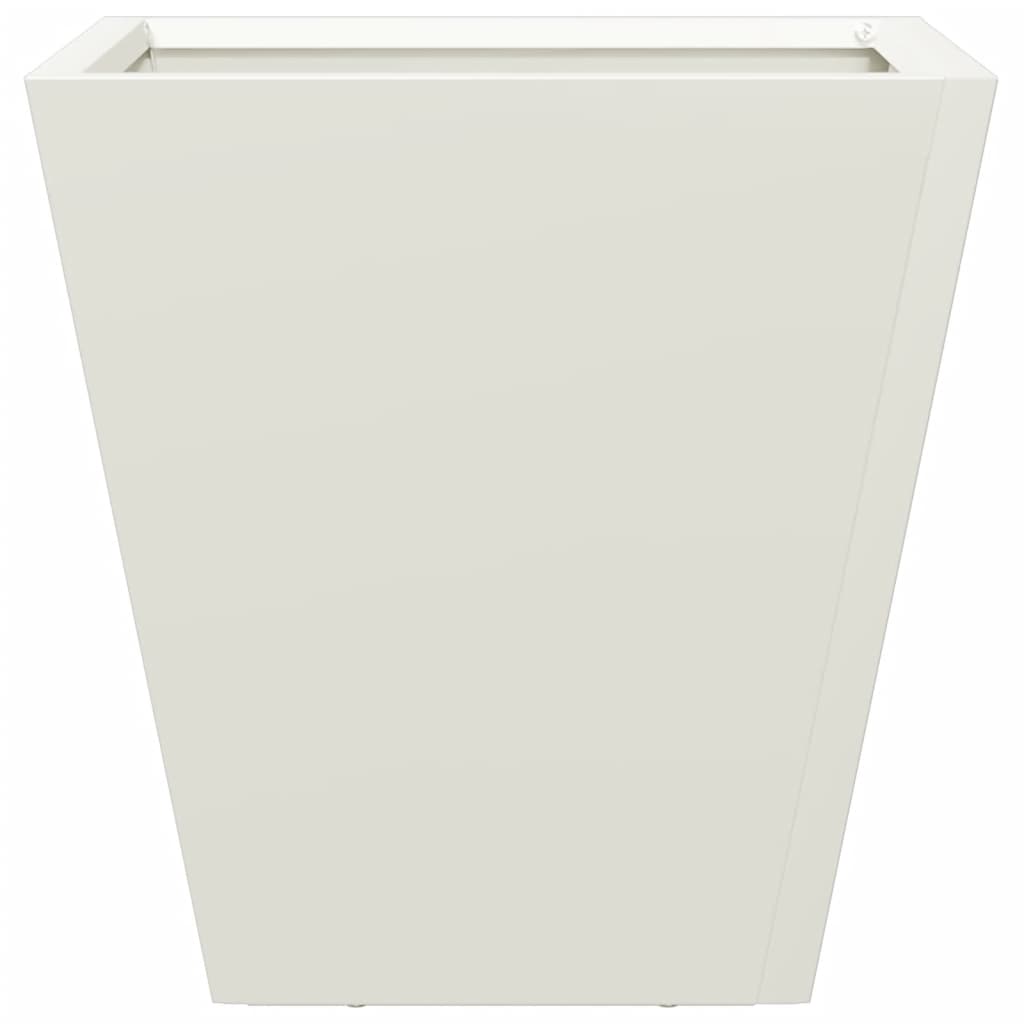 Plantenbakken 2 st 30x30x30 cm staal wit is nu te koop bij PeponiXL, paradijselijk wonen!