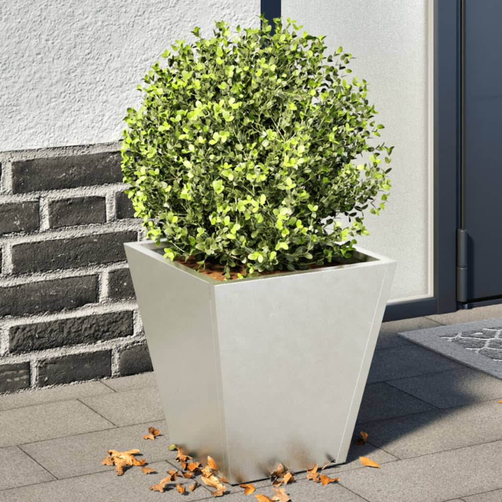 Plantenbakken 2 st 30x30x30 cm roestvrij staal is nu te koop bij PeponiXL, paradijselijk wonen!