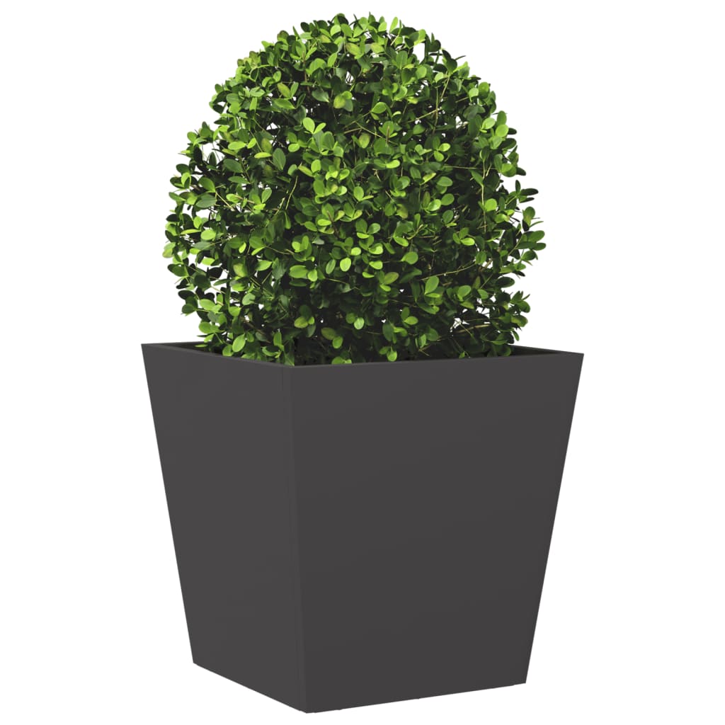 Plantenbak 40x40x40 cm staal zwart is nu te koop bij PeponiXL, paradijselijk wonen!