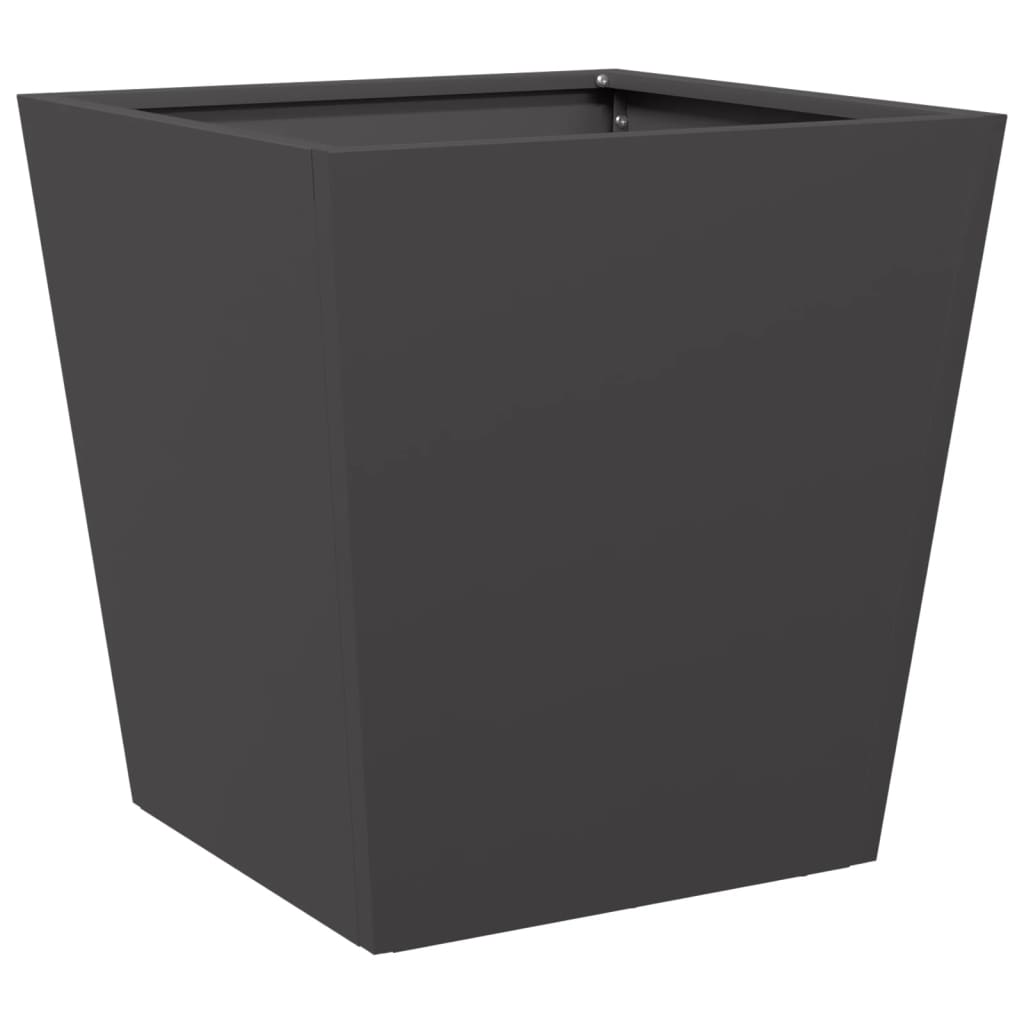 Plantenbak 40x40x40 cm staal zwart is nu te koop bij PeponiXL, paradijselijk wonen!